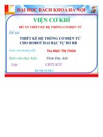 Thiết kế hệ thống cơ điện tử cho robot hai bậc tự do RR 