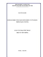 đánh giá hiệu năng mạng băng rộng và ứng dụng trong mạng viettel 