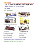 Giải bài tập SGK Tiếng Anh lớp 7 Unit 8: Places