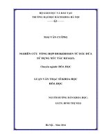 Nghiên cứu tổng hợp biokerosen từ dầu dừa sử dụng xúc tác ki al2o3 