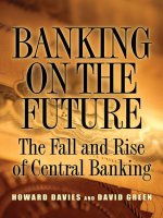 Baking on the future the fall and rise of central banking davies and green