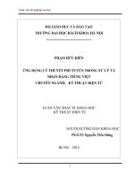 ứng dụng lý thuyết phi tuyến trong xử lý và nhận dạng tiếng việt 