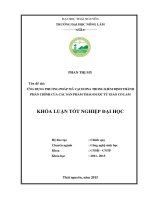 ứng dụng phương pháp mã vạch dna trong kiểm định thành phần chính của các sản phẩm thảo dược từ giảo cổ lam