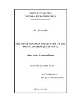 Phát triển hệ thống nhận dạng khuôn mặt ứng dụng trong các hệ thống quản lý nhân sự 