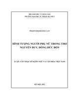 Hình tượng người phụ nữ trong thơ Nguyễn Duy, Đồng Đức Bố