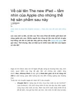 Về cái tên the new ipad 