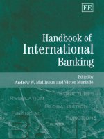 Handbook of international banking edited by andrew w MUllineux and victor