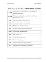 Nghiên cứu quy trình tổng hợp một số dẫn xuất của quinazoline 