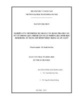 nghiên cứu mô phỏng dự đoán cân bằng pha hệ cấu tử có trong quá trình sản xuất nhiên liệu sinh học biodiesel sử dụng mô hình nhiệt động gc pc saft 