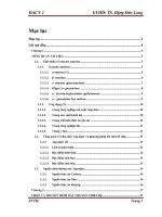 Khóa luận thiết kế nhà máy sản xuất enzyme amylase từ vi sinh vật asp nigerbằng phương pháp lên men bề mặt, công suất 5000 tấn năm 
