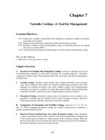 Overview managerial accounting chapter 07 
