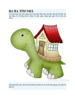 Truyện kể mầm non  BA BA tìm NHÀ 