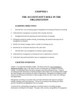 Test bank accounting management 11e chapter 01 THE ACCOUNTANTS ROLE IN THE ORGANIZATION 