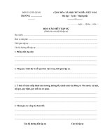 Mẫu báo cáo kết quả tập sự