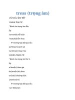 CÁCH ĐÁNH TRỌNG ÂM (TIẾNG ANH)