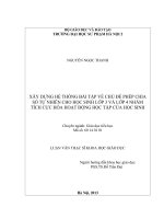 Xây dựng hệ thống bài tập về chủ đề phép chia số tự nhiên cho học sinh lớp 3 và lớp 4 nhằm tích cực hóa hoạt động học tập của học sinh