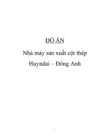 Khóa luận nhà máy sản xuất cột thép huyndai đông anh 