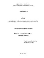 nén dữ liệu trên mạng cảm biến không dây 