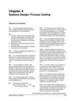 Solutions to question managerial accounting ch04  process cosing