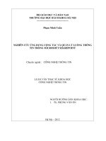 nghiên cứu ứng dụng cộng tác và quản lý luồng thông tin trong microsoft sharepoint 