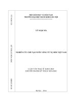 nghiên cứu chế tạo nước uống từ nụ hòe việt nam 