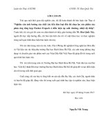 Nghiên cứu ảnh hƣởng của chất xúc tiến kim loại đến độ chọn lọc sản phẩm của phản ứng tổng hợp fischer tropsch ở điều kiện áp suất thƣờng, nhiệt độ thấp 