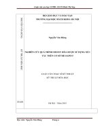 nghiên cứu quá trình deoxy hóa rượu sử dụng xúc tác trên cơ sở me sapo 5 