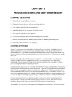 Test bank accounting management 11e chapter 12 PRICING DECISIONS AND COST MANAGEMENT 