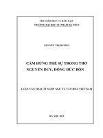 Cảm hứng thế sự trong thơ Nguyễn Duy, Đồng Đức Bốn