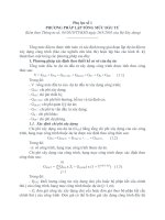 phương pháp lập dự toán