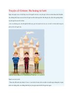 Truyện kể mầm non truyện cổ grimm ba hoàng tử lười 