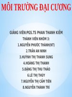 THUYET TRINH MOI TRUONG DAI CUONG