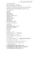 Các Dạng Đảo Ngữ Trong Tiếng Anh