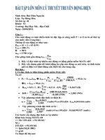 Bài tập truyền động điện