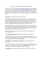 QUY CÁCH lấy mẫu một số LOạI VLXD cơ bản