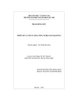 Thiết kế và tối ưu hóa công nghệ giàn đại hùng 