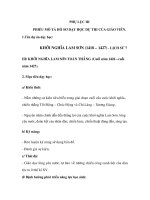 Dạy học theo chủ đề ích họp bài 19 mục III khởi nghĩa lam sơn