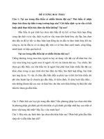 Đề cương đấu thầu