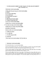 VĂN hóa DOANH NGHIỆP và THỰC TRẠNG văn hóa DOANH NGHIỆP Ở VIỆT NAM HIỆN NAY