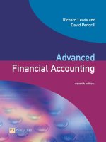 Advanced financial Accounting 7th ed richard lewis and david pendrill