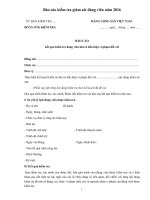 Báo cáo kiểm tra giám sát đảng viên năm 2016