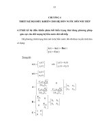 Thiết kế bộ điều khiển thích nghi thuật toán điều chỉnh hàm số cho đối tượng bồn nước đôi