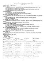 Đề cương ôn thi HKI lớp 12 nâng cao môn Hóa học