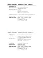 Organic synthesis II