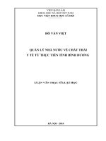 Quản lý nhà nước về chất thải y tế từ thực tiễn tỉnh Bình Dương