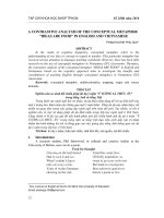 A CONTRASTIVE ANALYSIS OF THE CONCEPTUAL METAPHOR “IDEAS ARE FOOD” IN ENGLISH AND VIETNAMESE