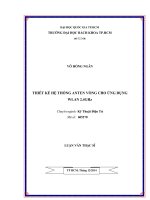 Thiết kế hệ thống ANTEN vòng cho ứng dụng Wlan 2.4 GHz