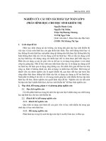 NGHIÊN CỨU CẢI TIẾN SÁCH BÀI TẬP TOÁN LỚP 8 (PHẦN HÌNH HỌC) CHO HỌC SINH KHIẾM THỊ