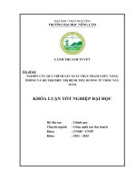 Nghiên cứu quy trình sản xuất thực phẩm chức năng phòng và hỗ trợ điều trị bệnh tiểu đường từ thóc nảy mầm.