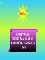 Bai 4 cạnh tranh trong sản xuất lưu thông hàng hóa 